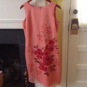 NWT Vintage Casual Corner Annex Silk Floral Bead Dress - Sz 4
